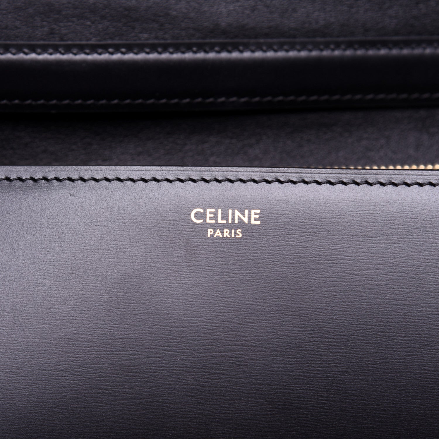 Celine Box Calfskin Medium Classic Box Flap Black 8 of 12