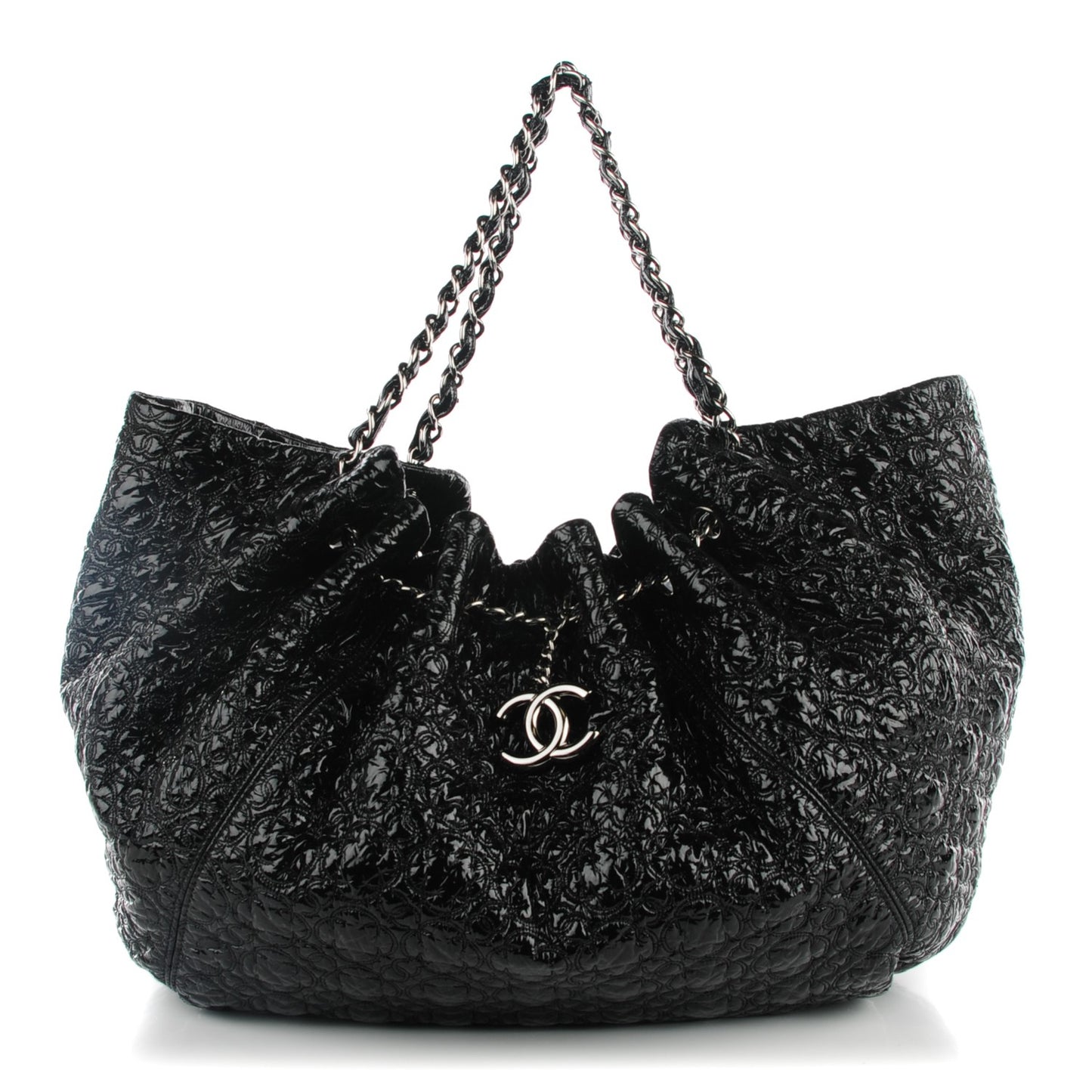 Vinyl Graphic Edge Tote Black