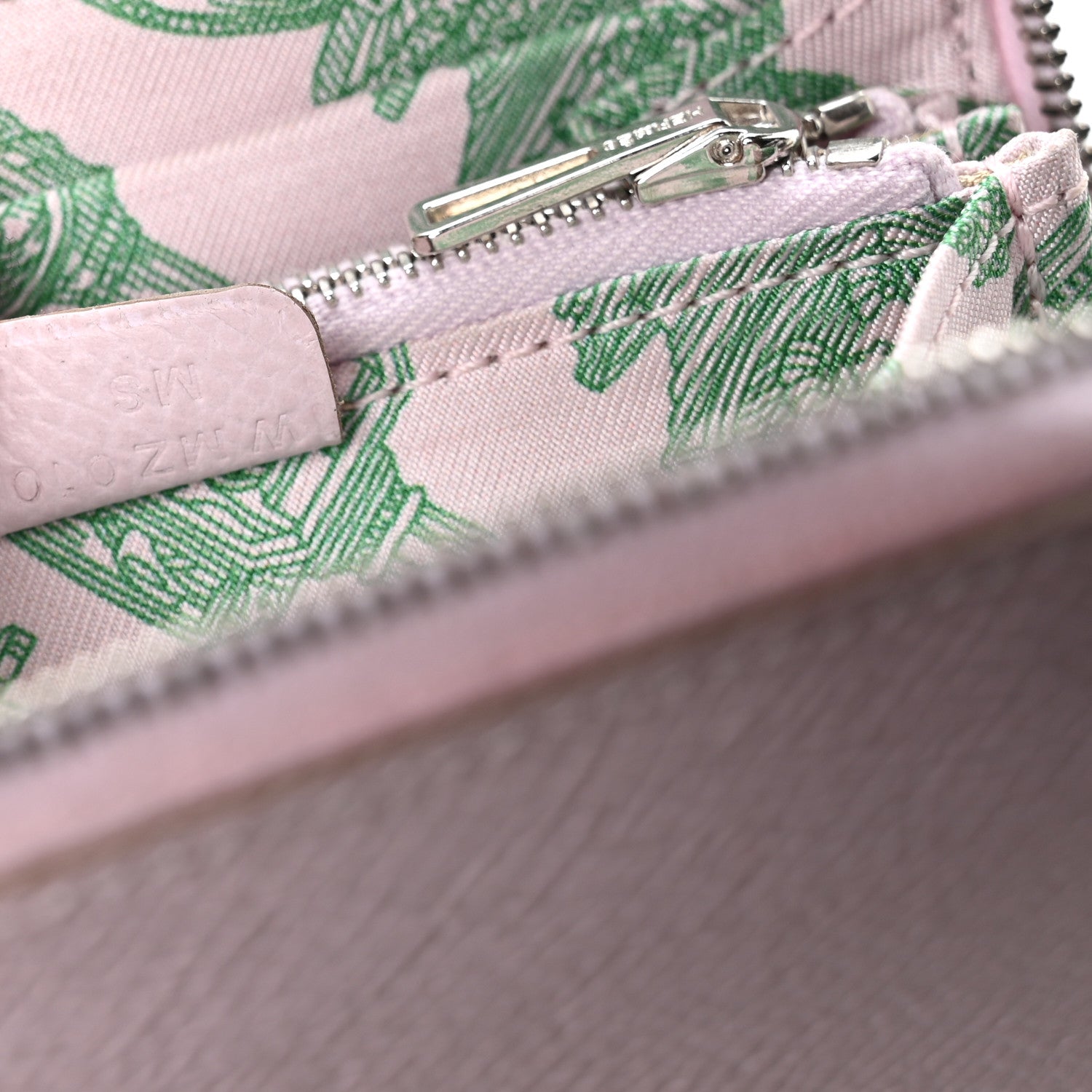 Hermes Epsom Silk'In Compact Wallet Mauve Pale Rose Darling Vert Vertigo 7 of 8