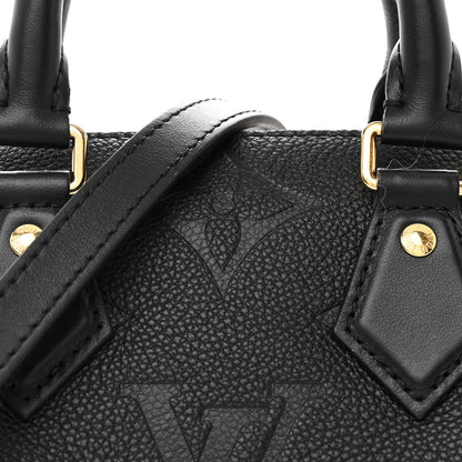 Louis Vuitton Empreinte Monogram Giant Speedy Bandouliere 20 Black 7 of 10