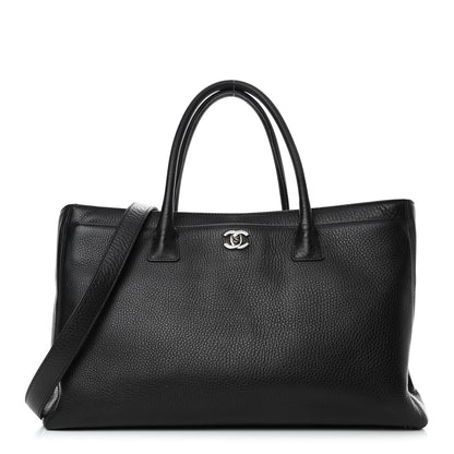 Chanel Calfskin Cerf Executive Shopper Tote Black 1 of 6