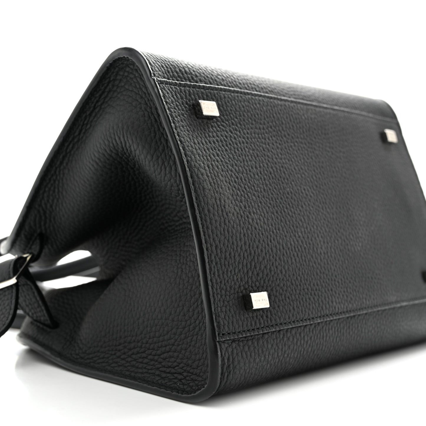 Grained Calfskin Soft Margaux 10 Bag Black