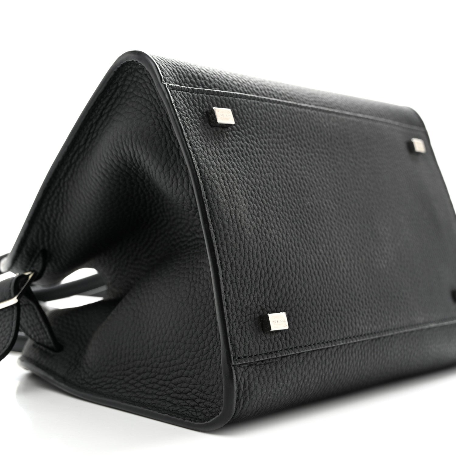 The Row Grained Calfskin Soft Margaux 10 Bag Black 8 of 12