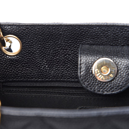 Chanel Caviar Quilted Petit Shopping Tote PST Black 10 of 10