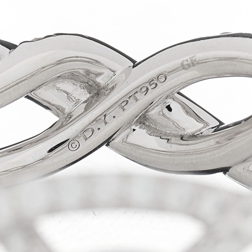Platinum Diamond Wisteria Band Ring 58 8.25
