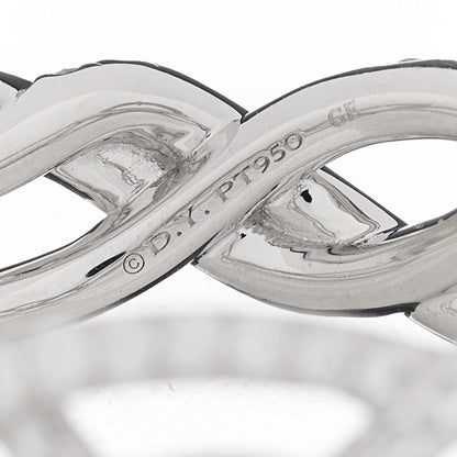 David Yurman Platinum Diamond Wisteria Band Ring 58 8.25 5 of 5
