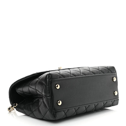Chanel Caviar Quilted Mini Coco Handle Flap Black 4 of 9