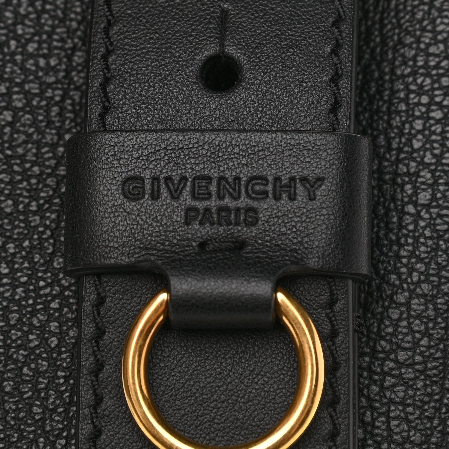 Givenchy Grained Calfskin GV Bucket Bag Black 10 of 11