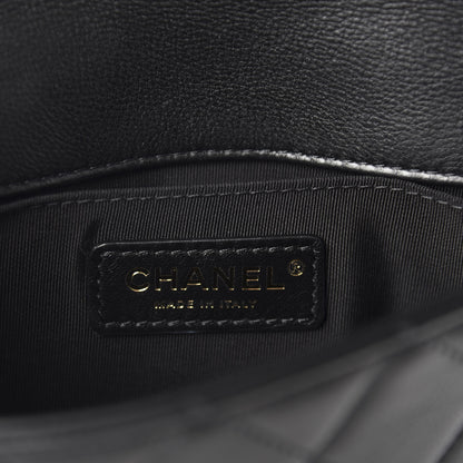 Chanel Calfskin Quilted Flap Waist Bag Black 9 of 11