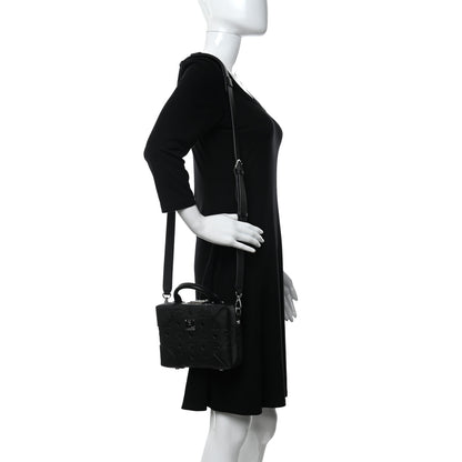 MCM Calfskin Ottomar Monogram Soft Berlin Crossbody Black 2 of 10