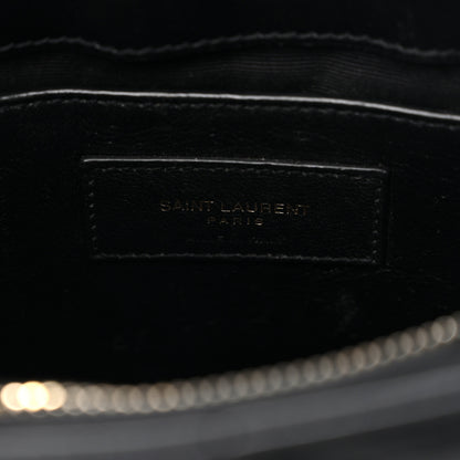 Saint Laurent Calfskin Y Quilted Monogram Small Loulou Chain Satchel Black 7 of 13