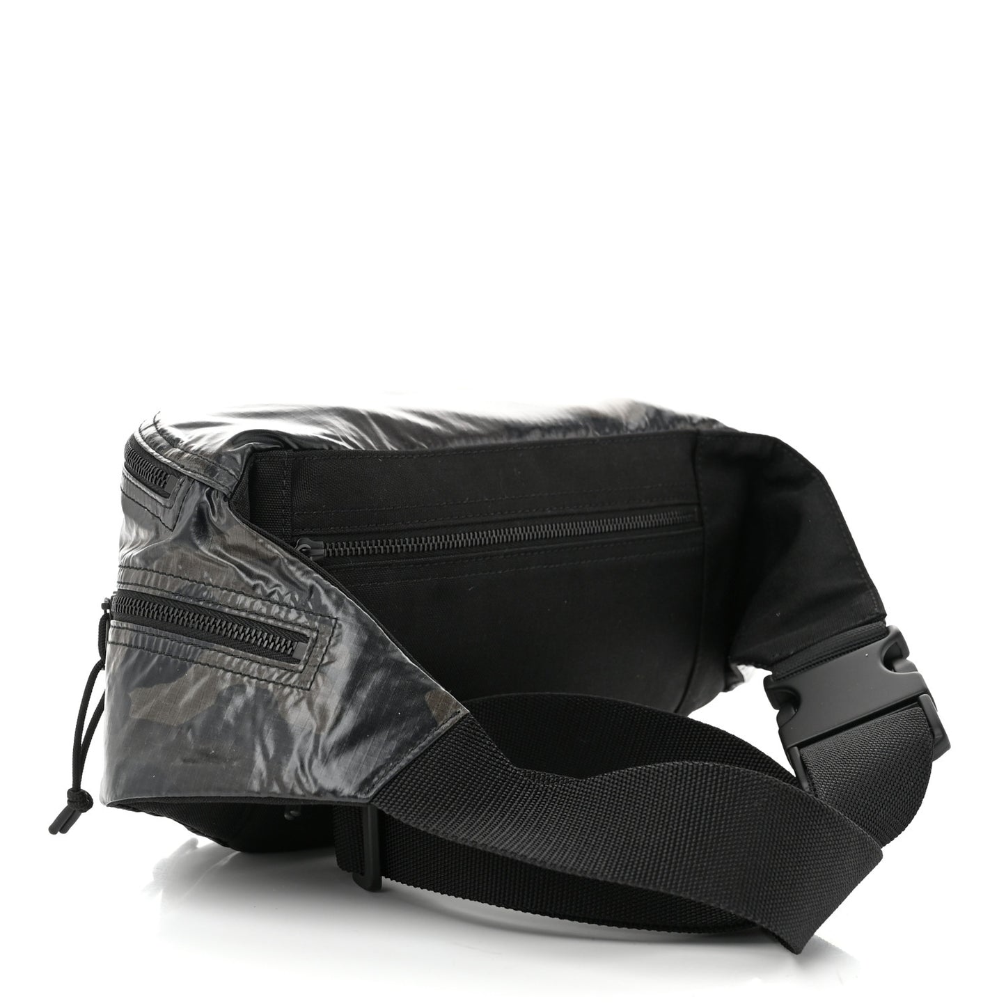 Nylon Camouflage Logo Ripstop Body Belt Bag Kaki