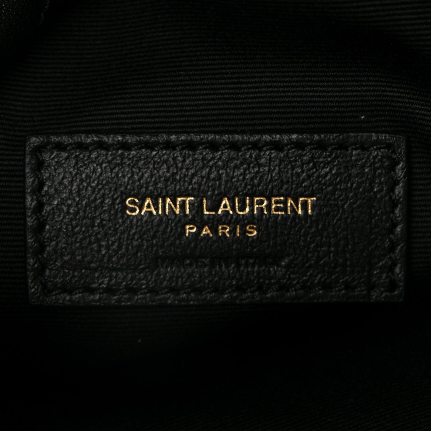 Lambskin Matelasse Monogram Medium Jamie 4.3 Pochon Black