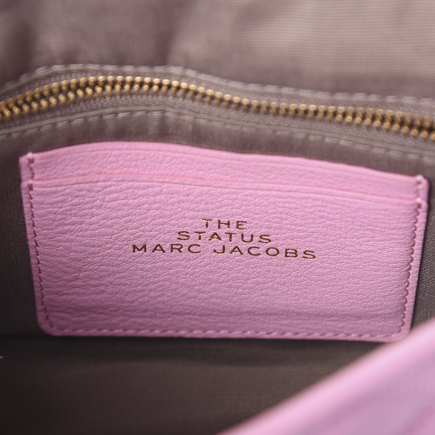 Marc Jacobs Grained Calfskin Quilted Double Stitched The Status Flap Crossbody Bag Pink 5 of 7