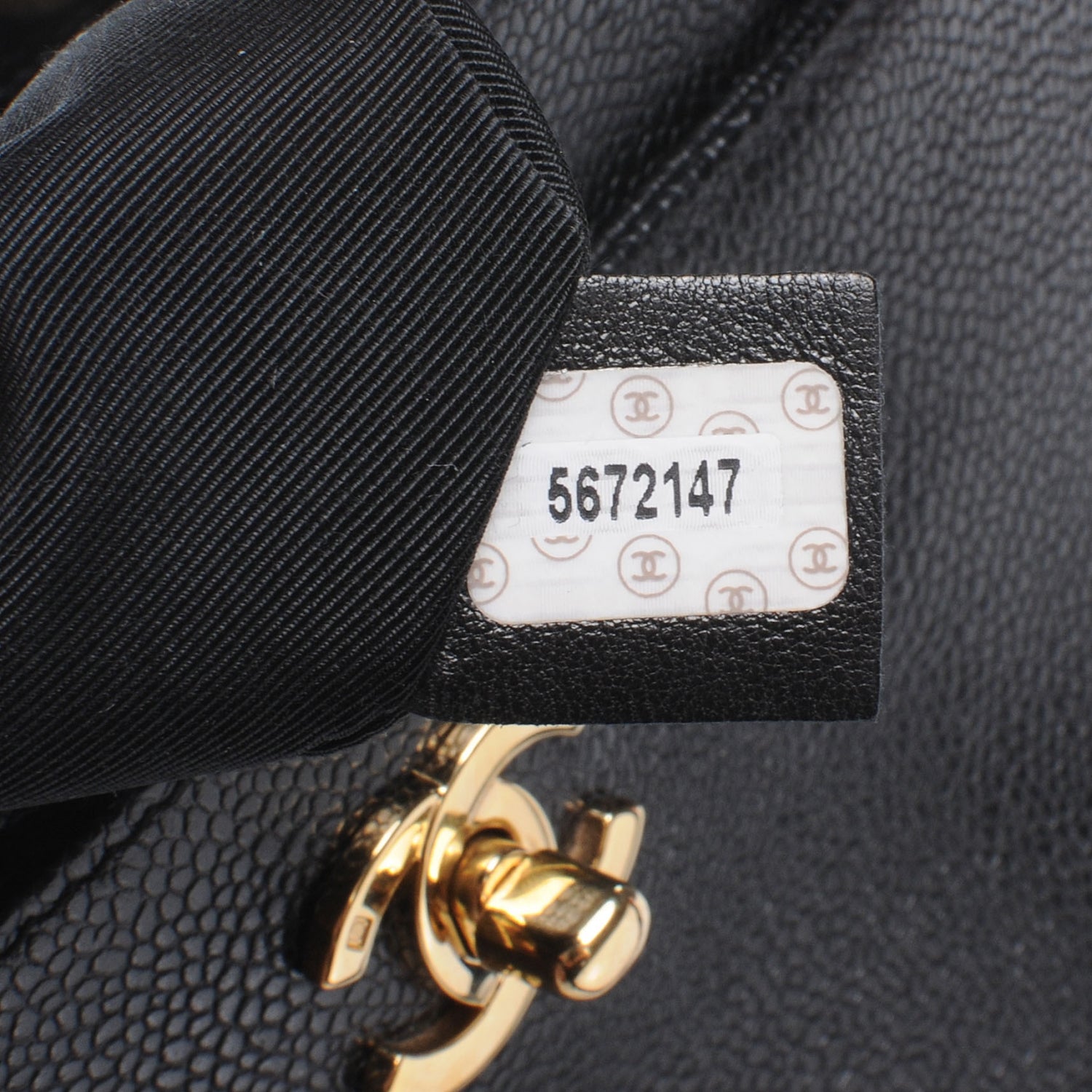 Chanel Caviar CC Shoulder Bag Black 7 of 7