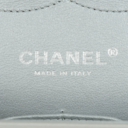 Chanel Metallic Lambskin Quilted Jumbo Double Flap Silver 6 of 8