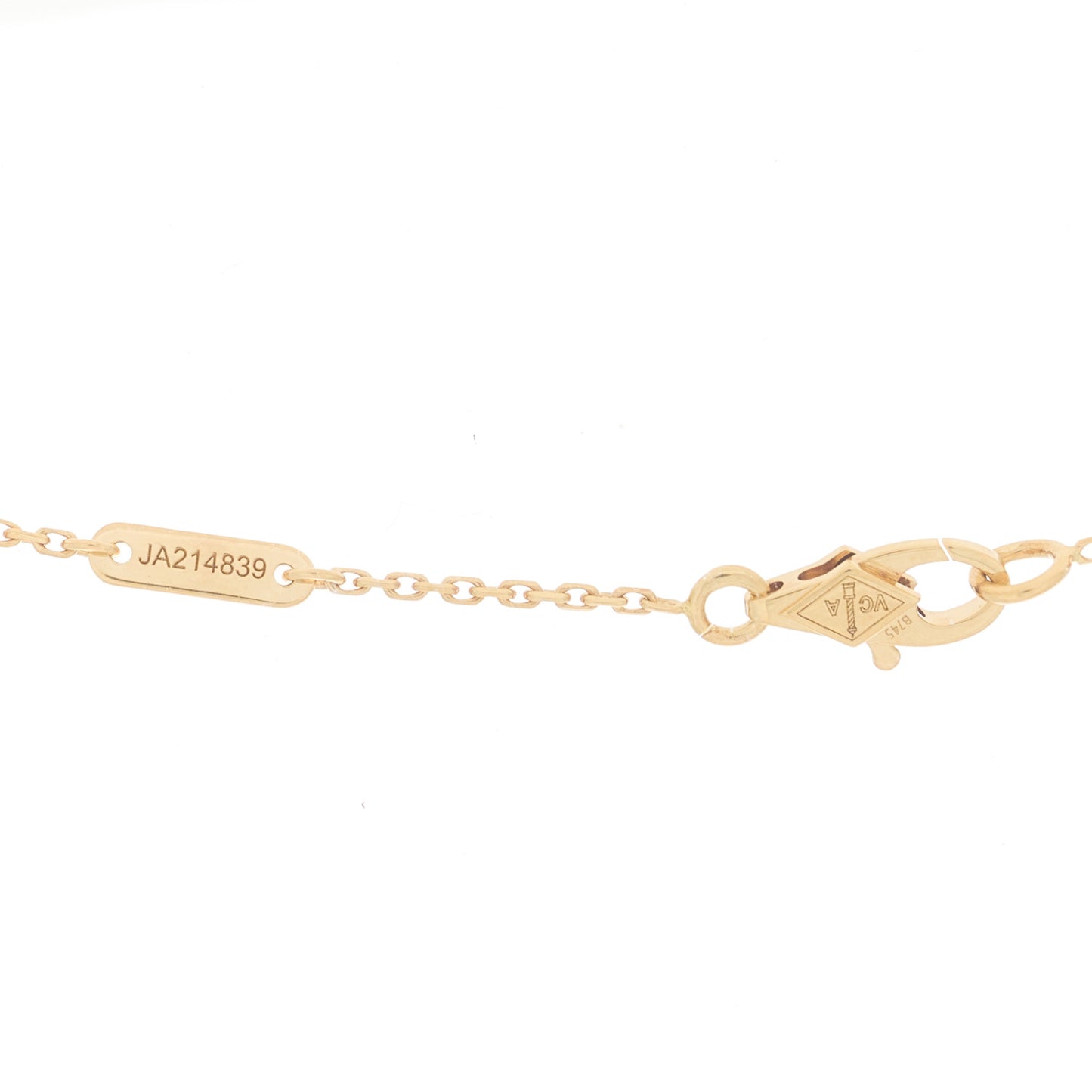 18K Yellow Gold Diamond Mini Frivole Pendant Pave Necklace