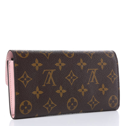 Louis Vuitton Monogram Emilie Wallet Rose Ballerine 3 of 10