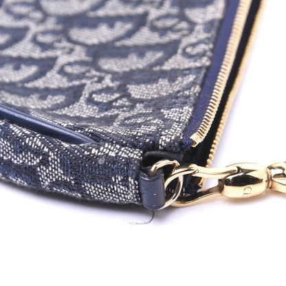 Christian Dior Monogram Mini Saddle Pochette Navy 10 of 11
