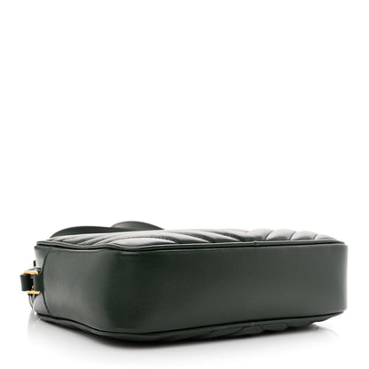 Saint Laurent Calfskin Matelasse Monogram Lou Camera Bag Military Green 4 of 11