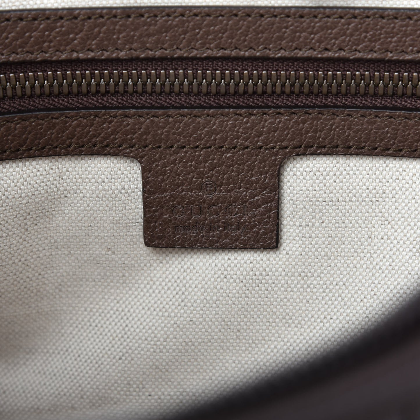 GG Supreme Monogram Web Small Ophidia Half Moon Hobo Brown