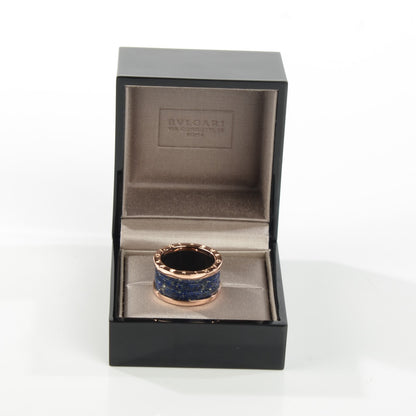 Bulgari 18K Rose Gold Lapis B.Zero1 Four-Band Ring 58 8.5 7 of 7