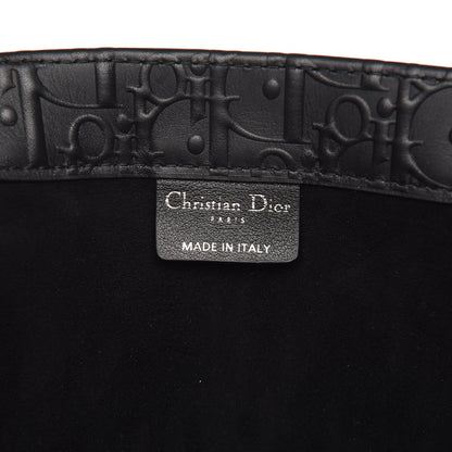 Christian Dior Oblique Calfskin Embossed Book Tote Black 6 of 9