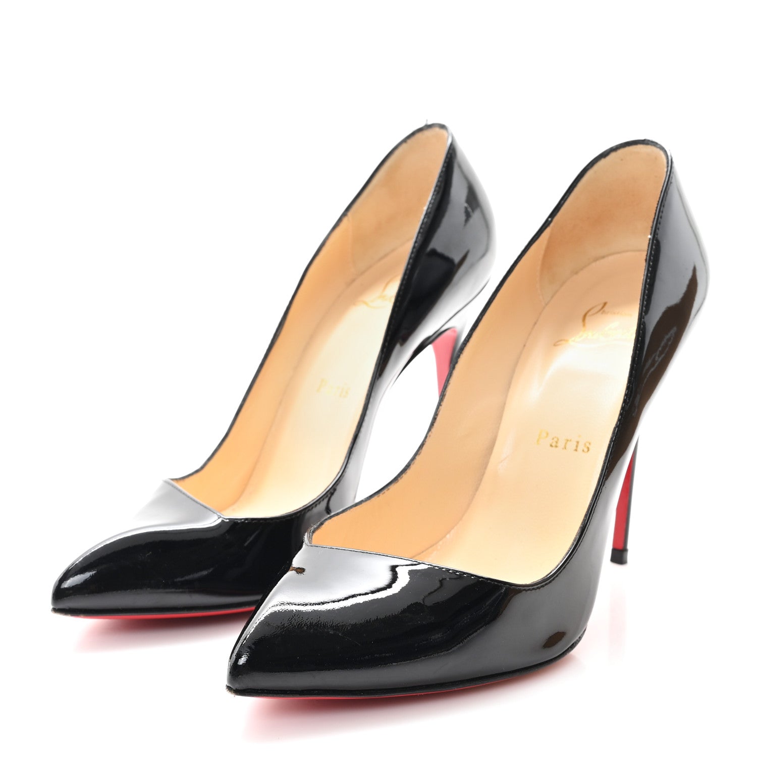 Christian Louboutin Patent Corneille 100 Pumps 37.5 Black 4 of 11