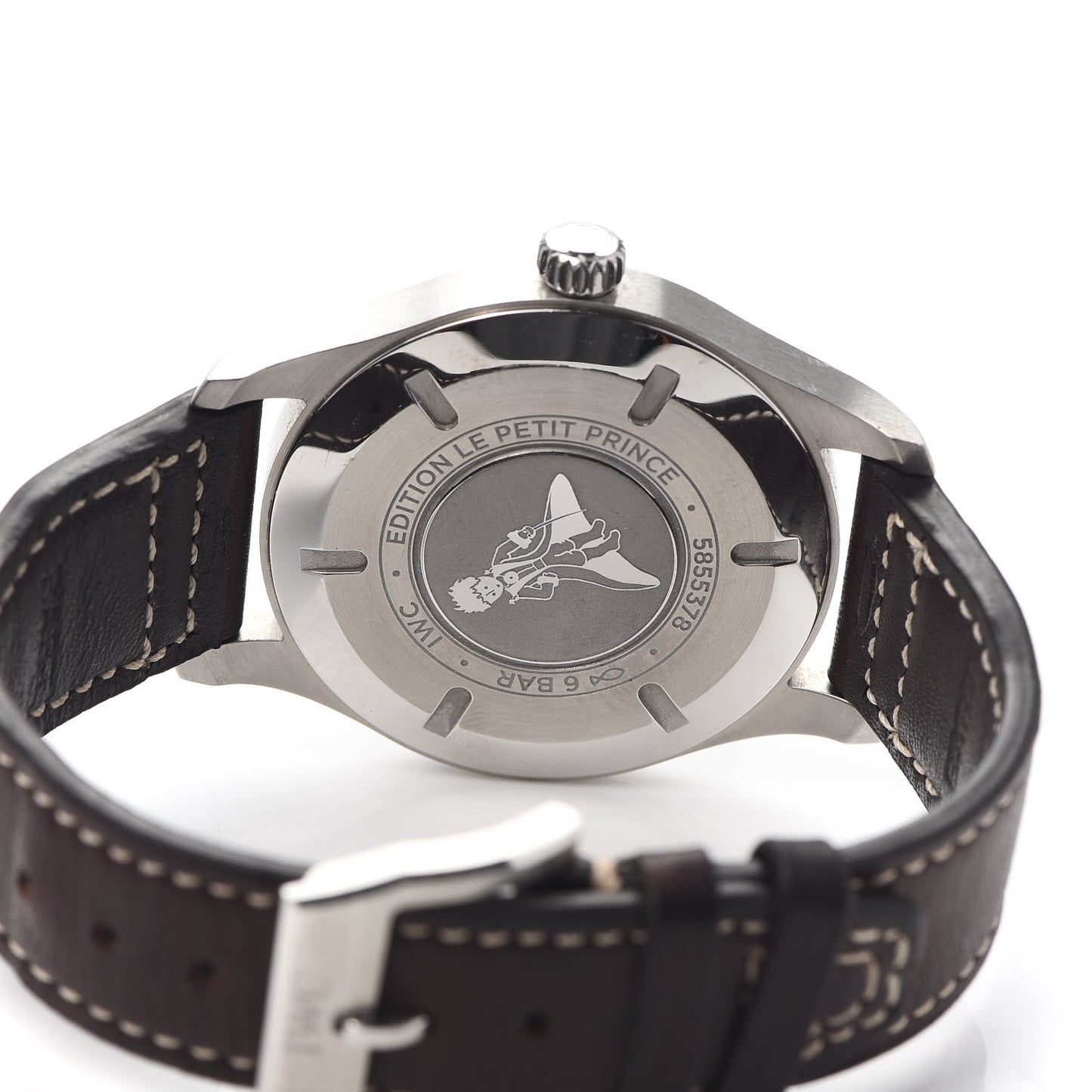 Stainless Steel Calfskin 40mm Pilot Mark XVIII Edition Le Petit Prince Automatic Watch Blue IW327010