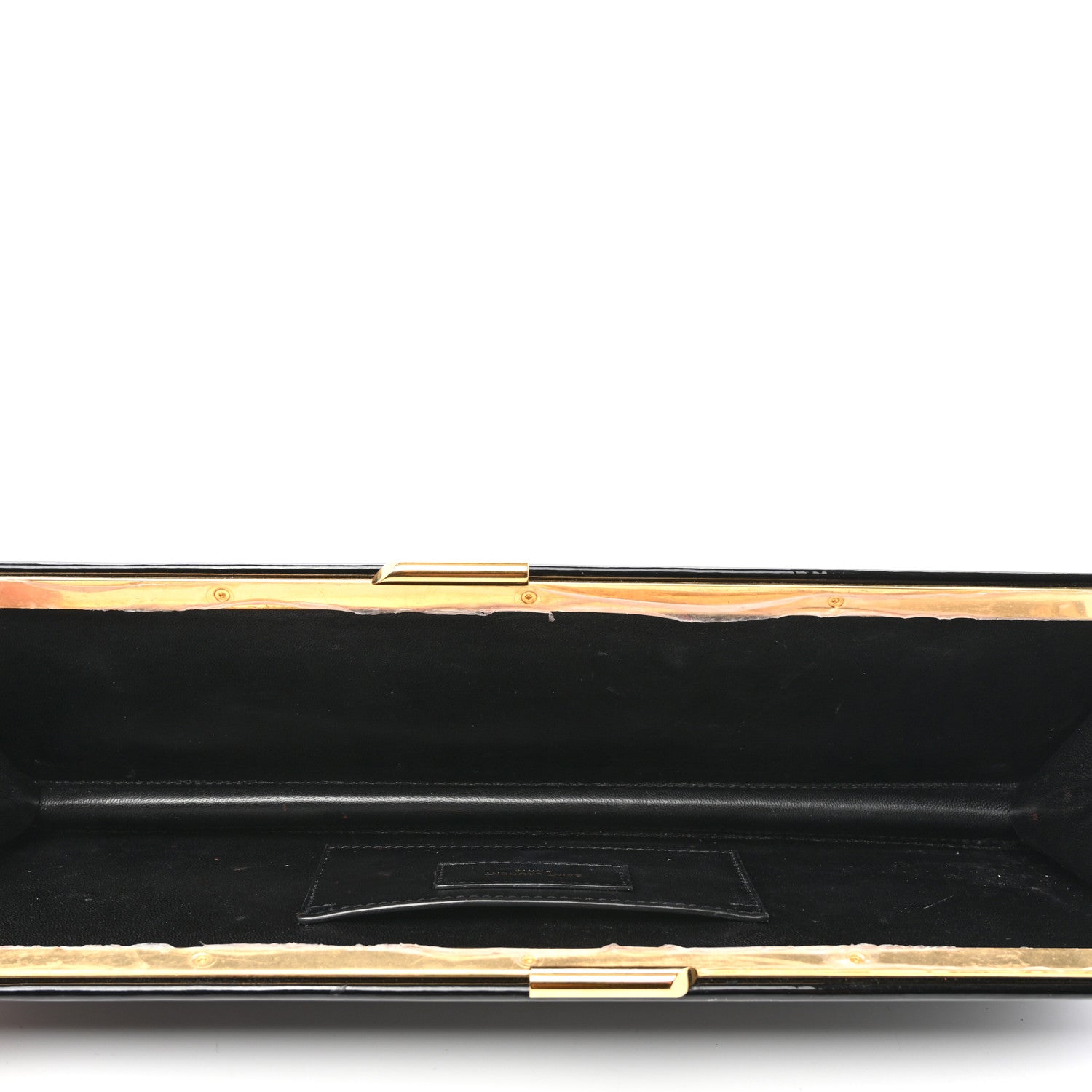 Saint Laurent Patent Midnight Clutch Black 5 of 7