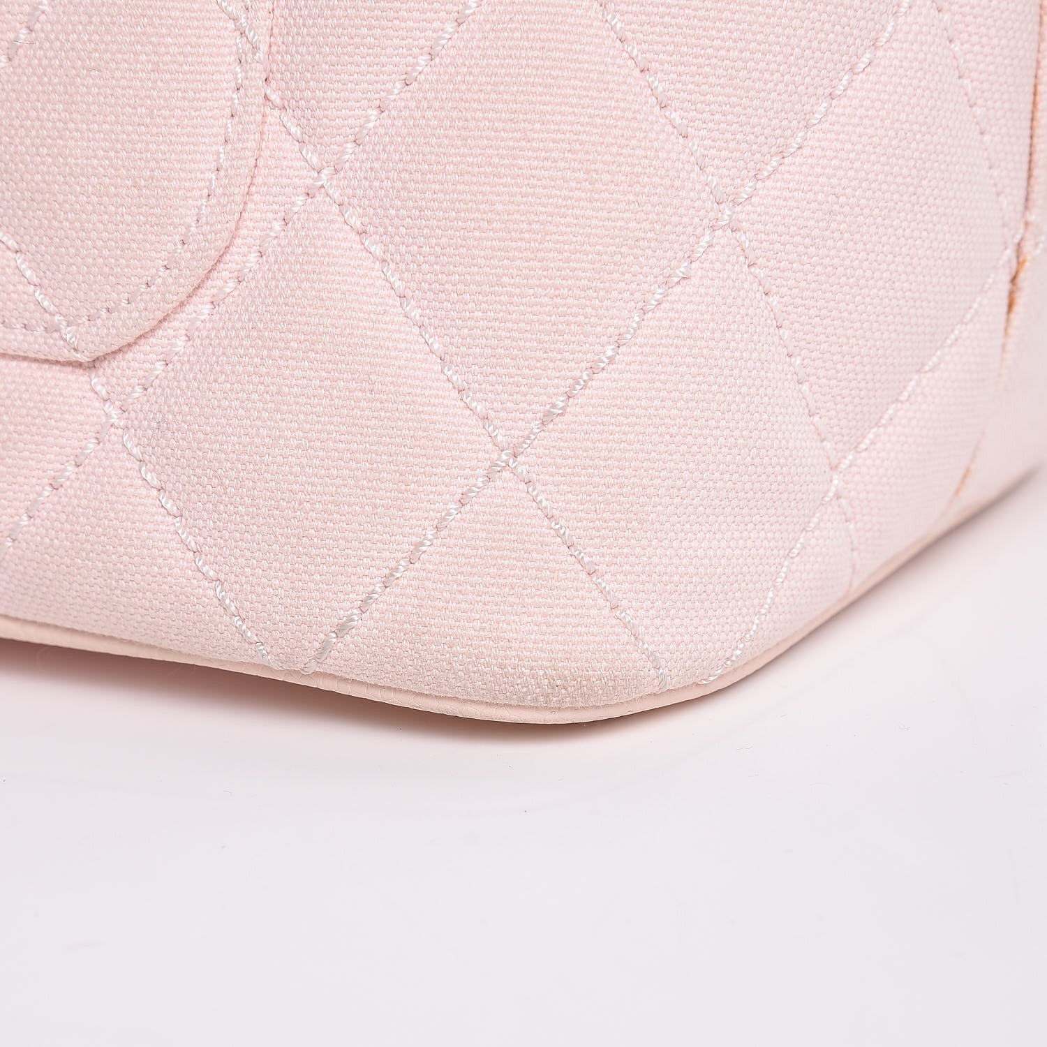 Chanel Canvas Caviar Tassel Tote Light Pink 13 of 18