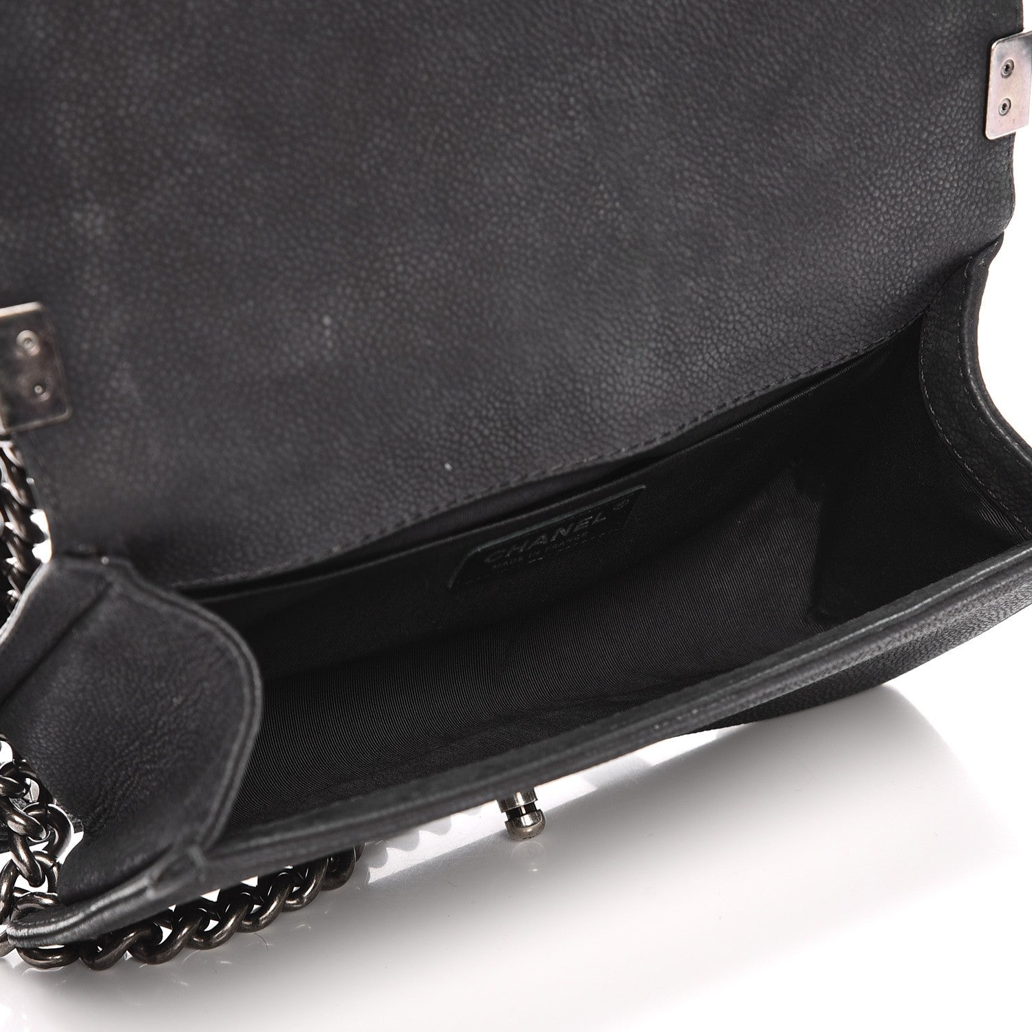 Chanel Iridescent Caviar Quilted Medium Boy Flap Black 5 of 12