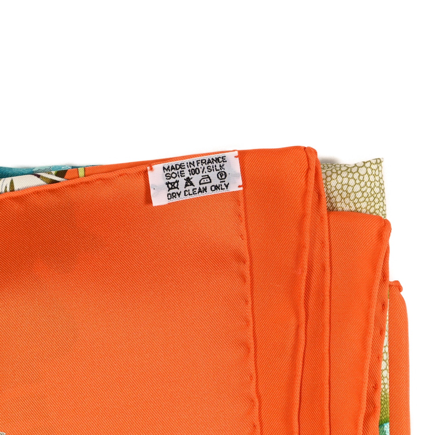 Hermes Silk Au Coeur de la Vie Scarf 90 Orange 4 of 4
