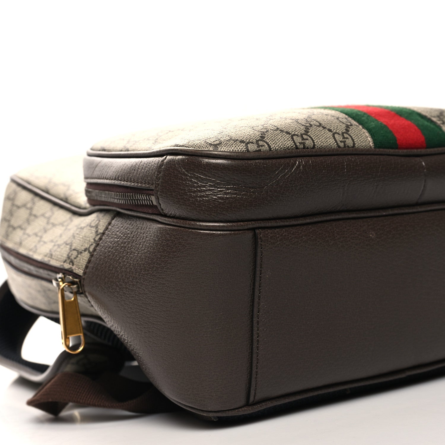 Gucci GG Supreme Monogram Ophidia Backpack Beige Ebony Brown 9 of 11