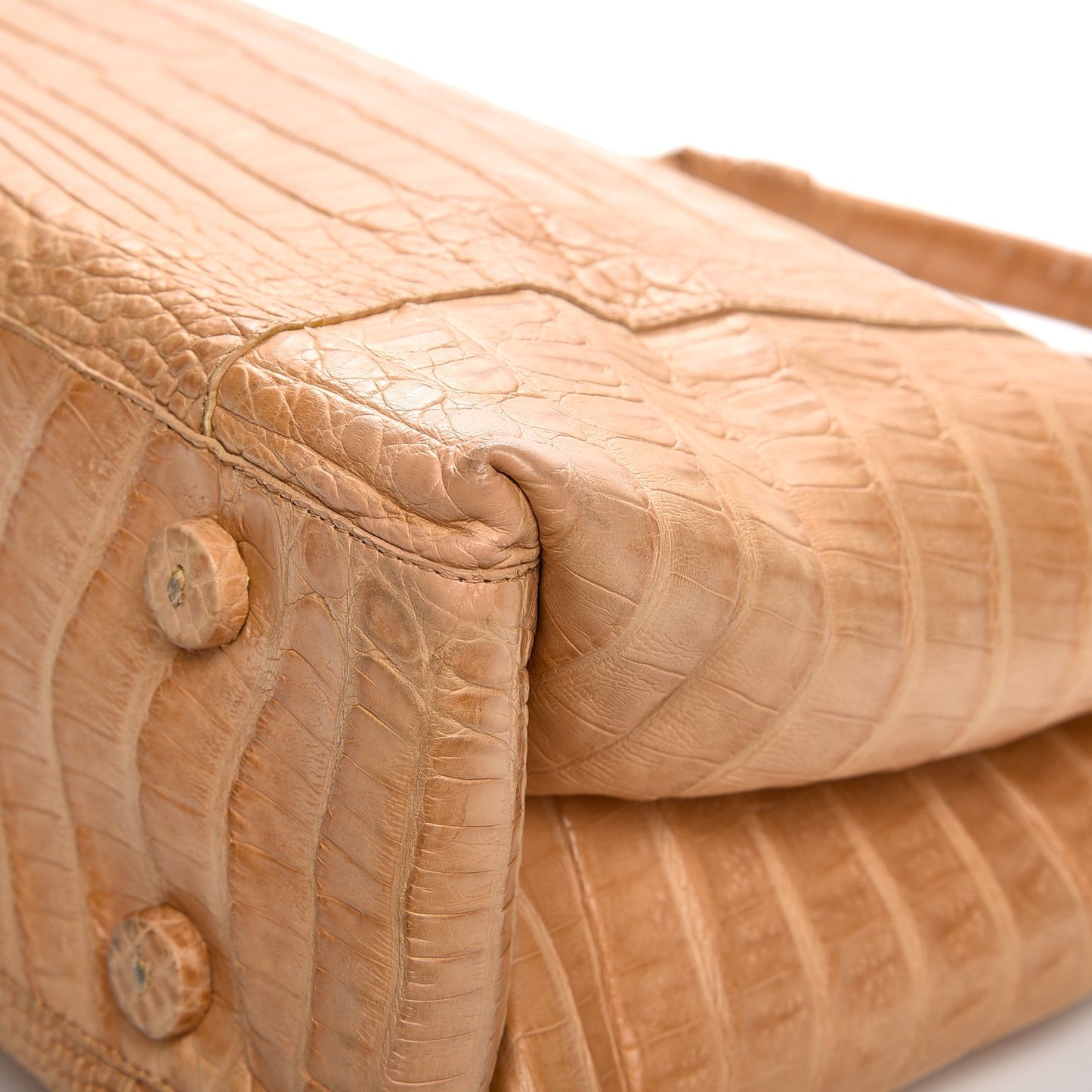 Crocodile Tote Beige