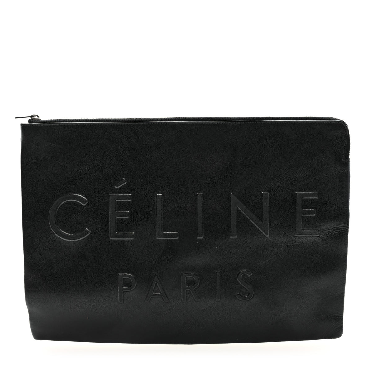Celine Calfskin Large Made In Clutch Pouch Black 1 of 7