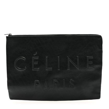 Celine Calfskin Large Made In Clutch Pouch Black 1 of 7