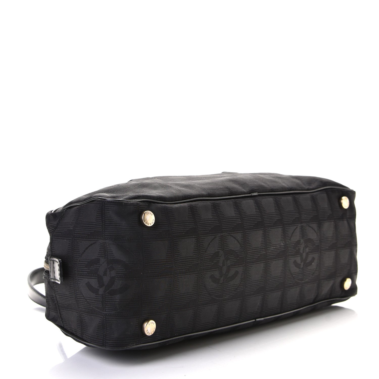 Chanel Nylon Travel Bowler Black 4 of 9