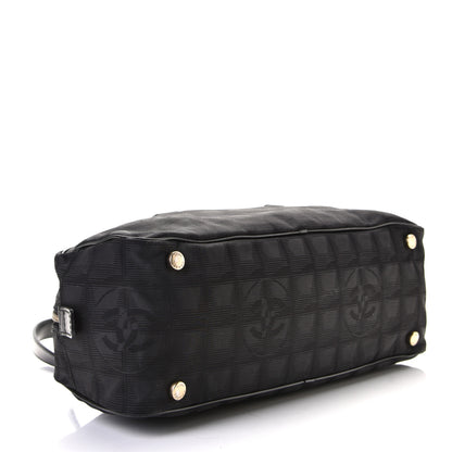Chanel Nylon Travel Bowler Black 4 of 9