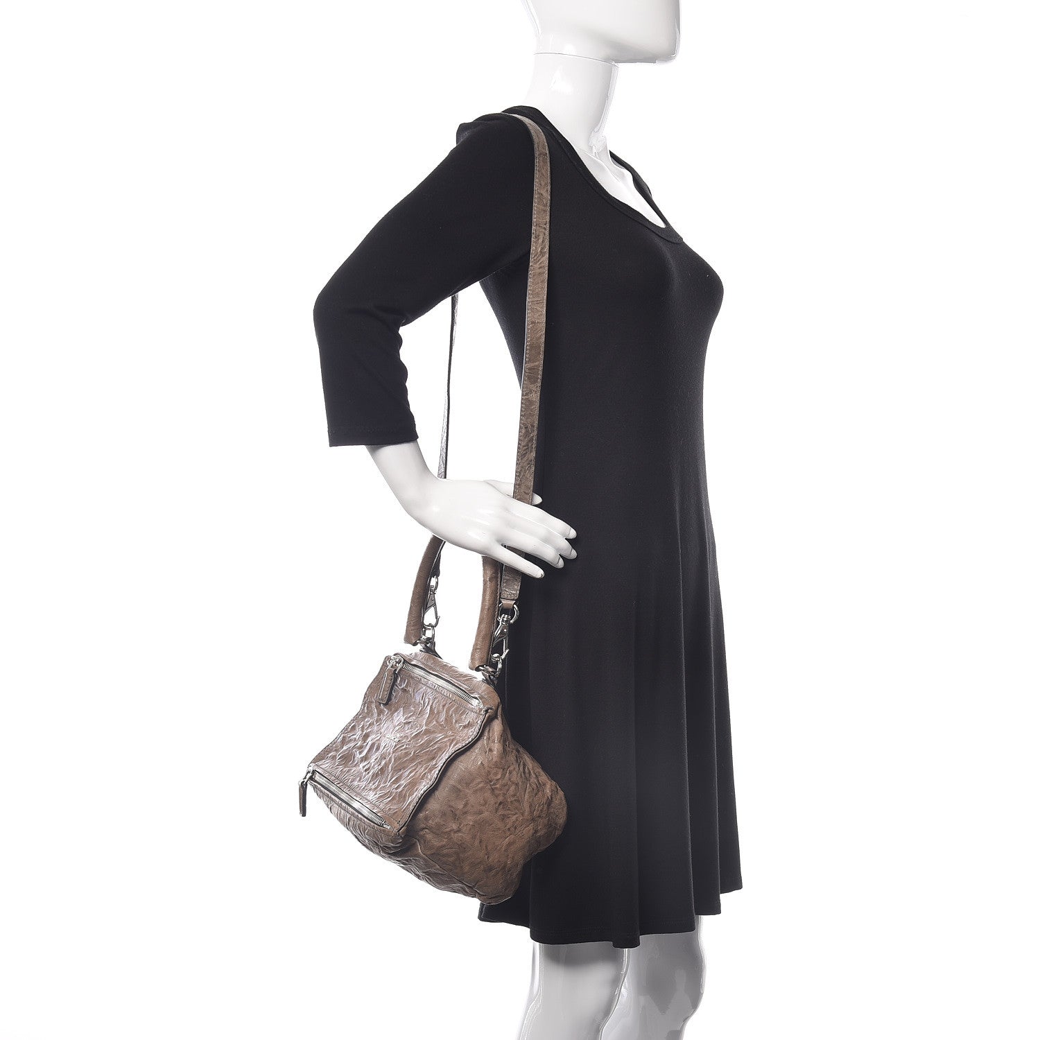 Givenchy Tumbled Sheepskin Small Pandora Charcoal 2 of 9