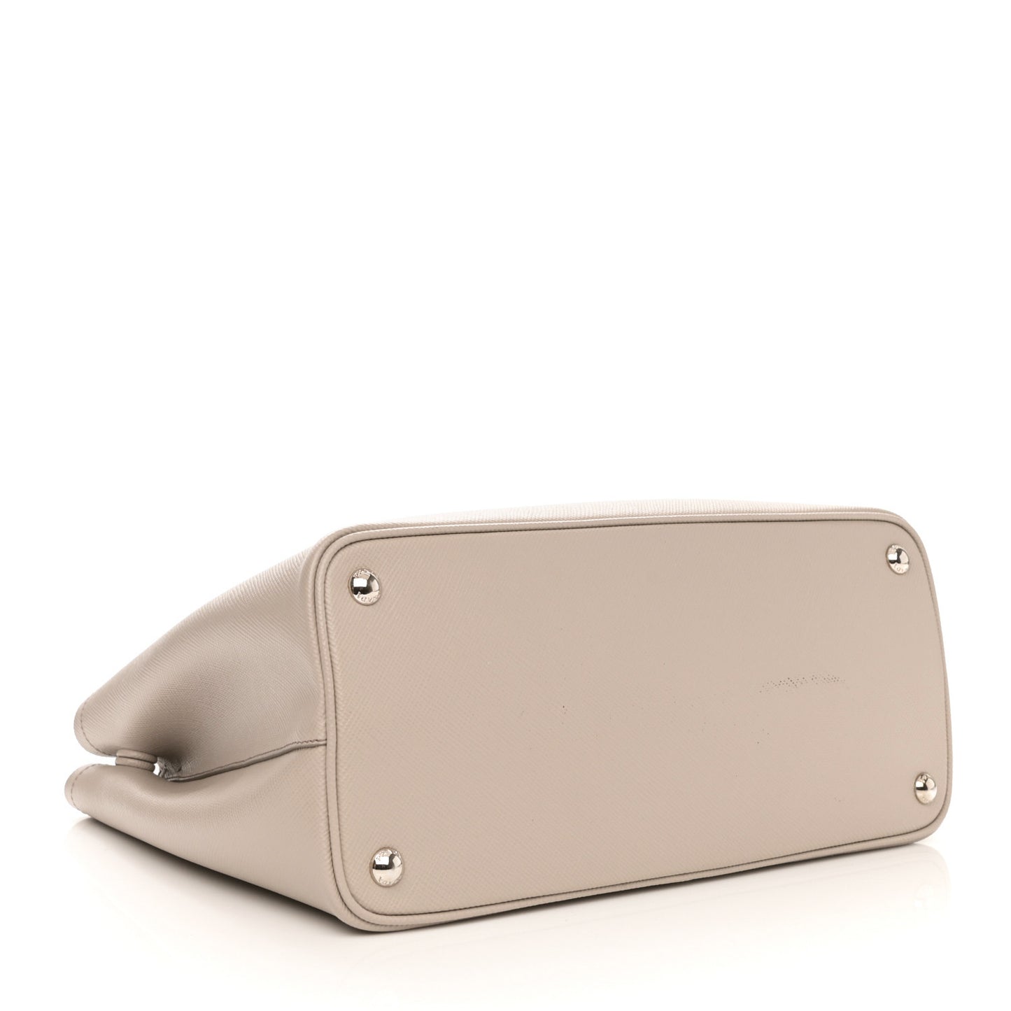 Saffiano Cuir Medium Double Handle Tote Argilla