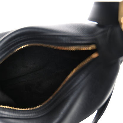 Saint Laurent Supple Calfskin Cuir Triomphe Small Heloise Shoulder Bag Black 5 of 11
