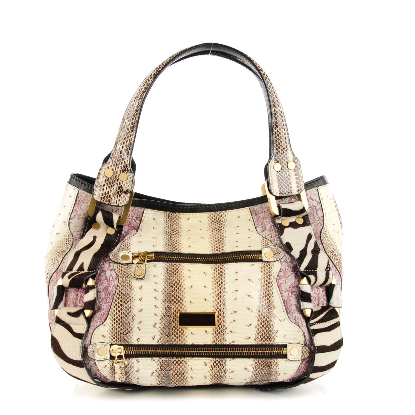 Zebra Print Pony Hair Python Suede Mahala