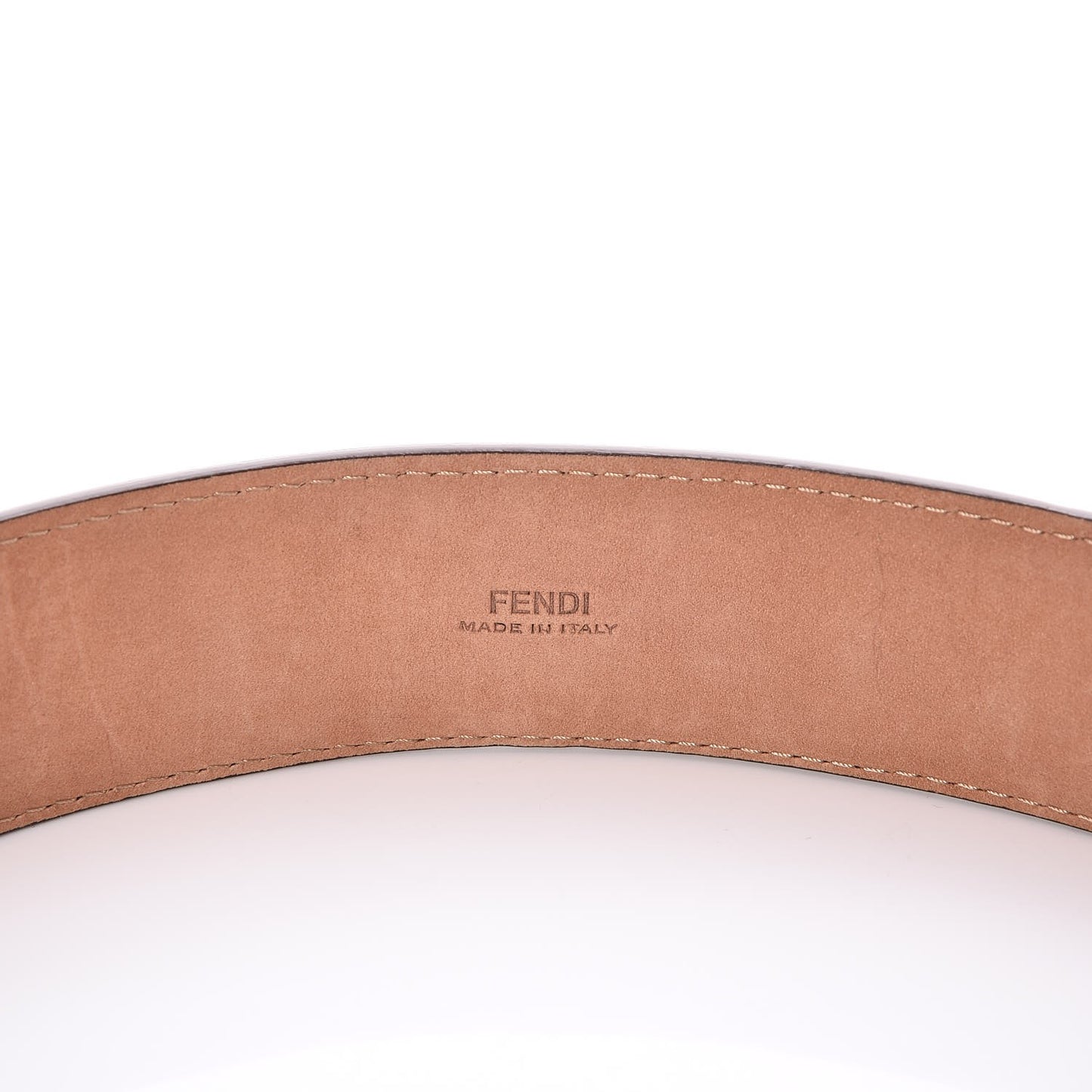 Calfskin Studded Belt 75 30 Brown Multicolor