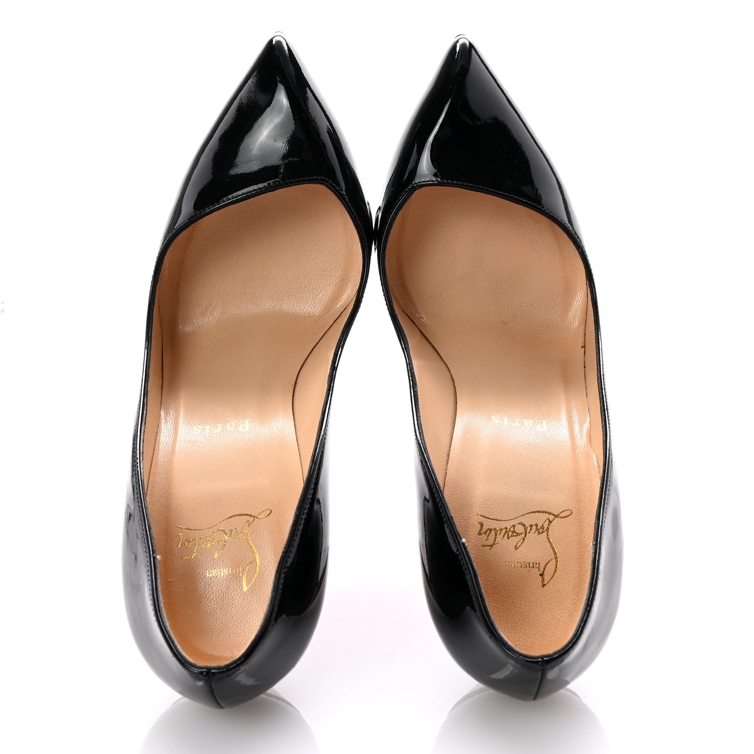 Christian Louboutin Jazz Calfskin Corneille 100 Pumps 38.5 Black 2 of 9