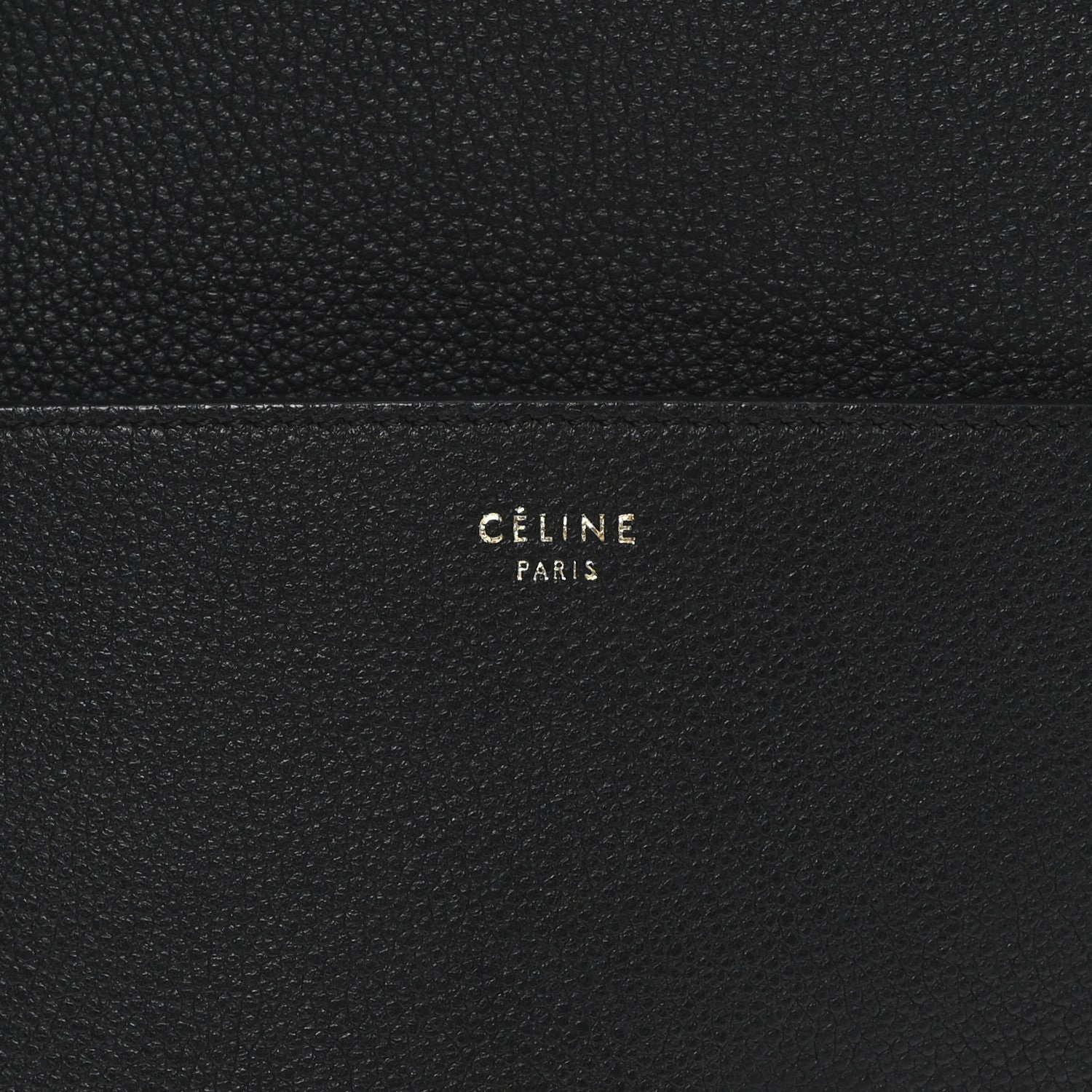 Celine Soft Grained Calfskin Sangle Bucket Bag Black 7 of 11