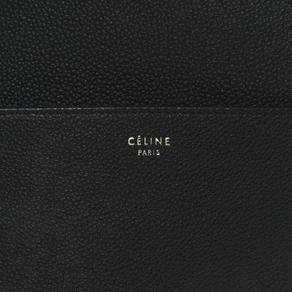 Celine Soft Grained Calfskin Sangle Bucket Bag Black 7 of 11
