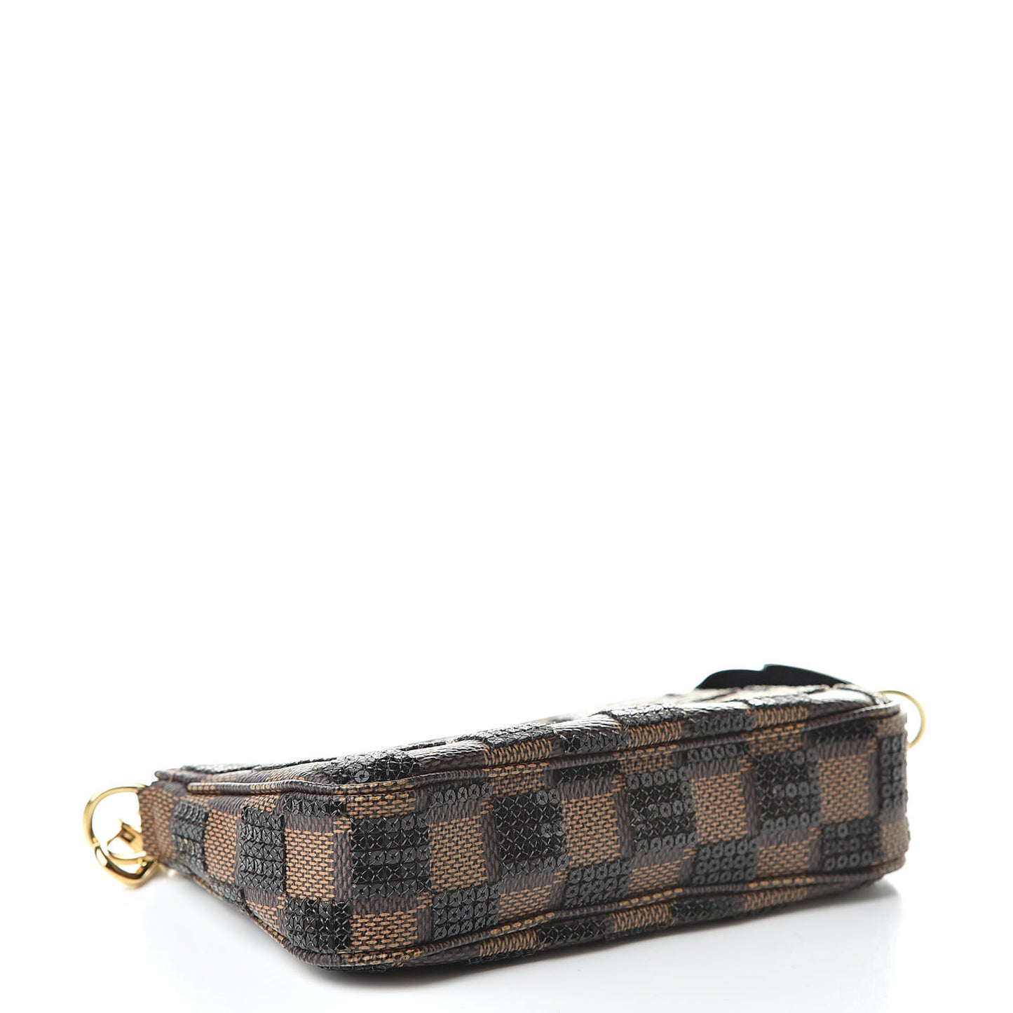 Damier Paillettes Mini Pochette Accessories Black