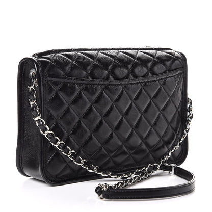 Chanel Aged Calfskin Quilted Working Vibe Camera Case Black 3 of 8
