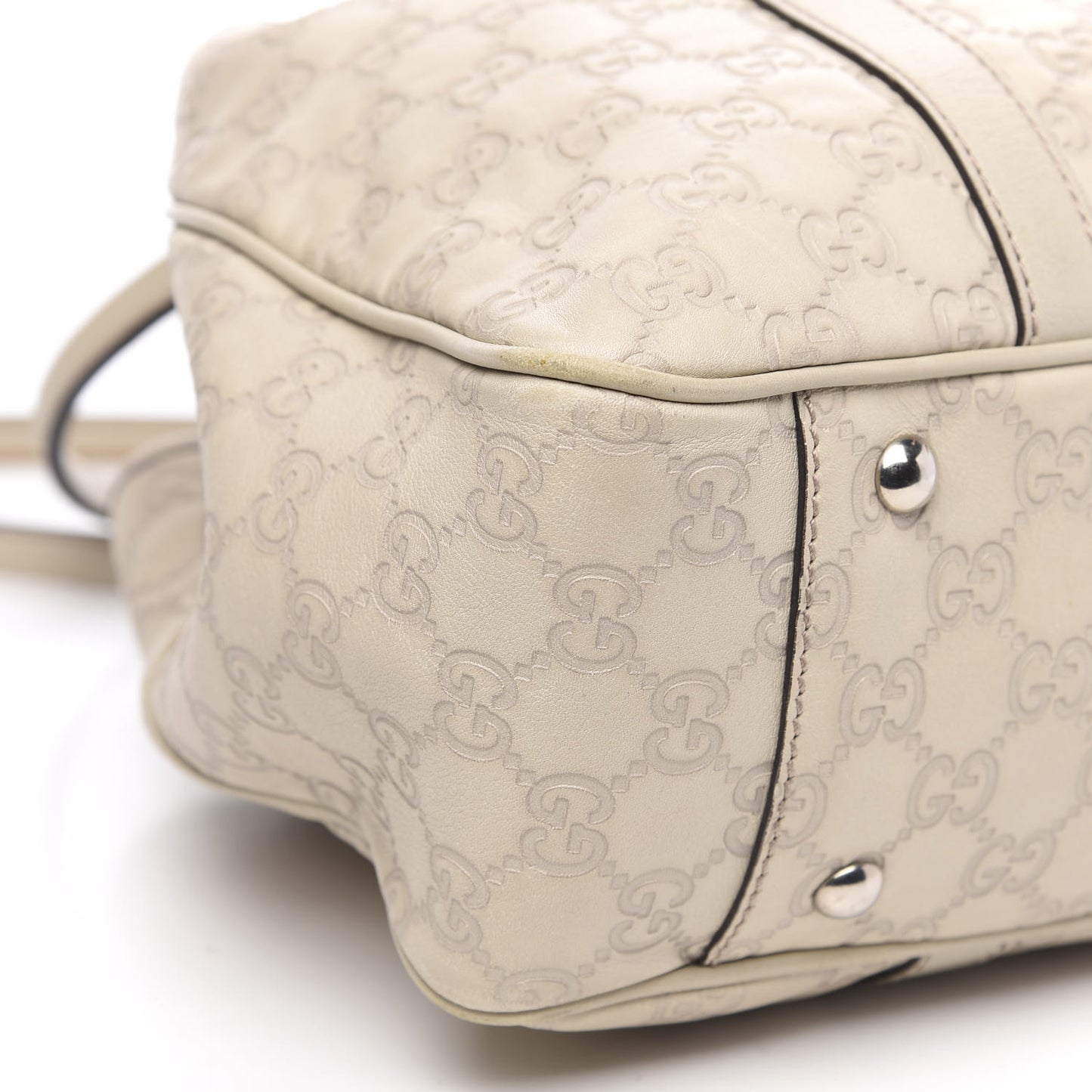 Guccissima Medium GG Twins Tote Off White